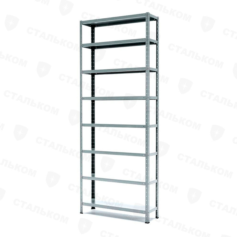 Стеллаж MS Hard 2500х1000х400, 8 полок