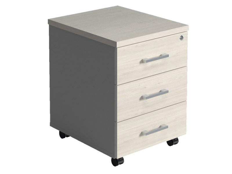 Тумба выкатная NPW-406 L3 белое дерево/серый